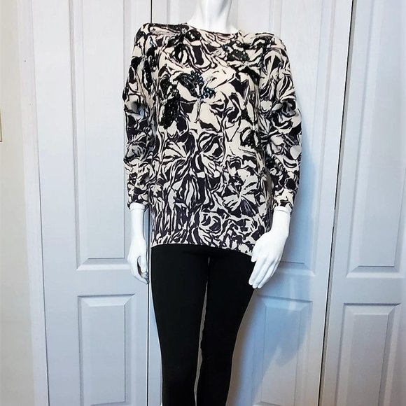Spanner Vintage Sweater with silver / black sequin - Picture 2 of 9